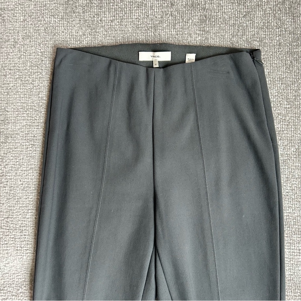 NWOT Vince Bobbi High-Rise Stitch-Seam Ponte Dark Grey Legging Pants, Size XS - Picture 6 of 16